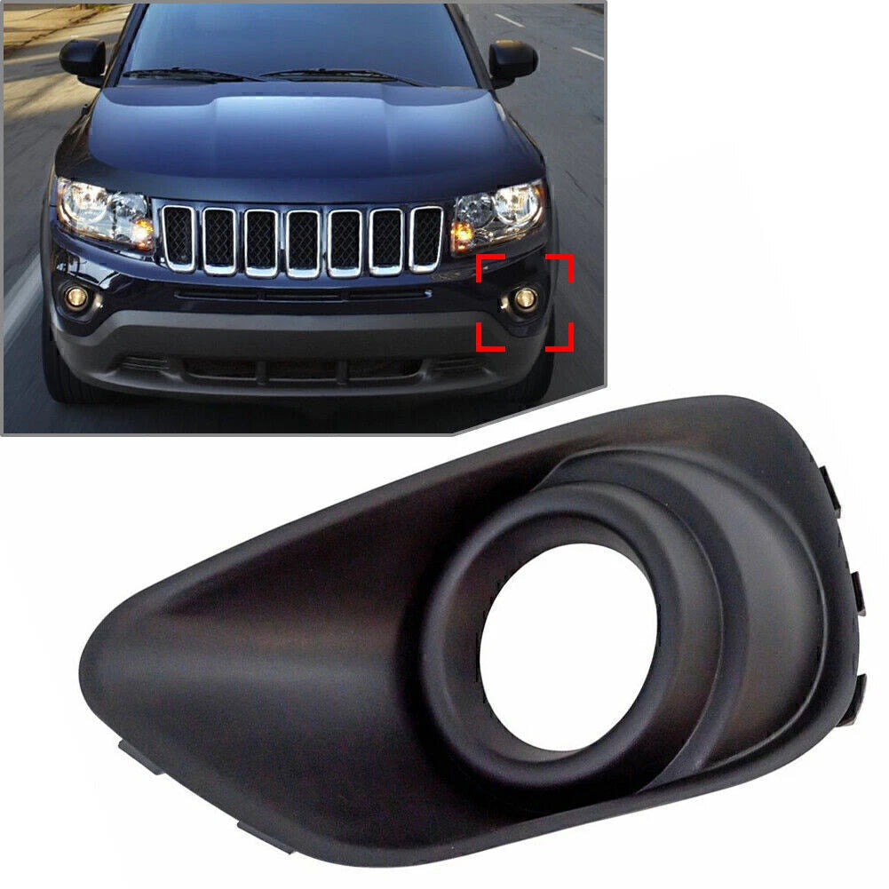 Left Side Front Bumper Fog Light Bezel for Jeep Compass (2011–2017)