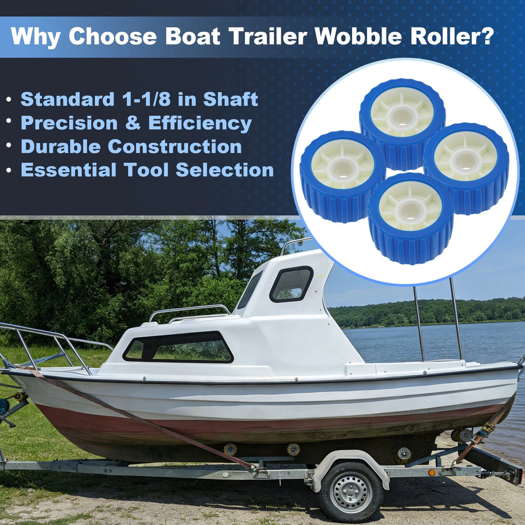 4 Pack 5x3 Boat Trailer Wobble Rollers Replacement for Universal (All Years)