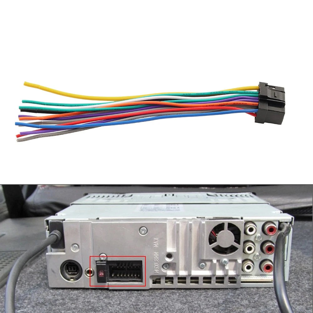 Wiring Harness Stereo Radio Plug Lead Wire Loom For Alpine