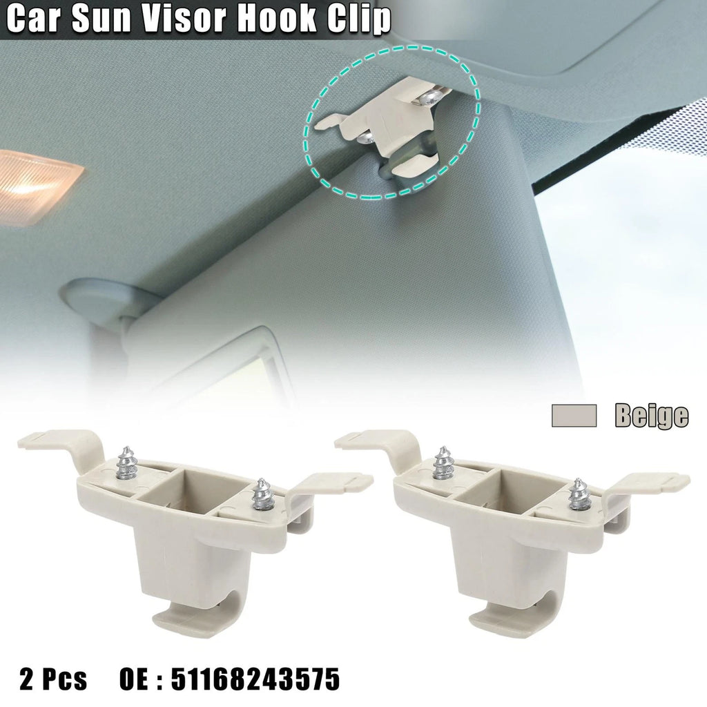 Sun Visor Hook Clip Retainer Set for BMW 328i (1999–2000)