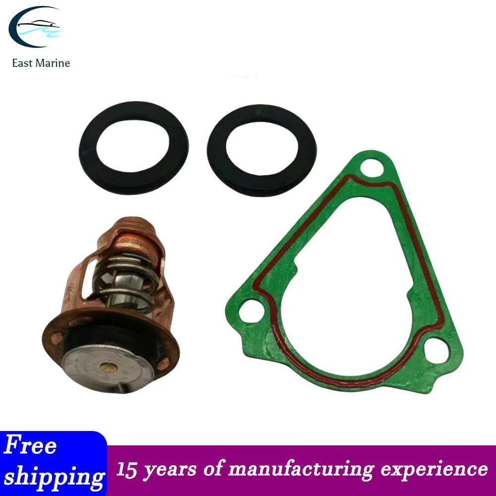 Thermostat Kit & Gasket for Yamaha F150 Outboard (63P-12414-00-00, 67F-12411-01-00)