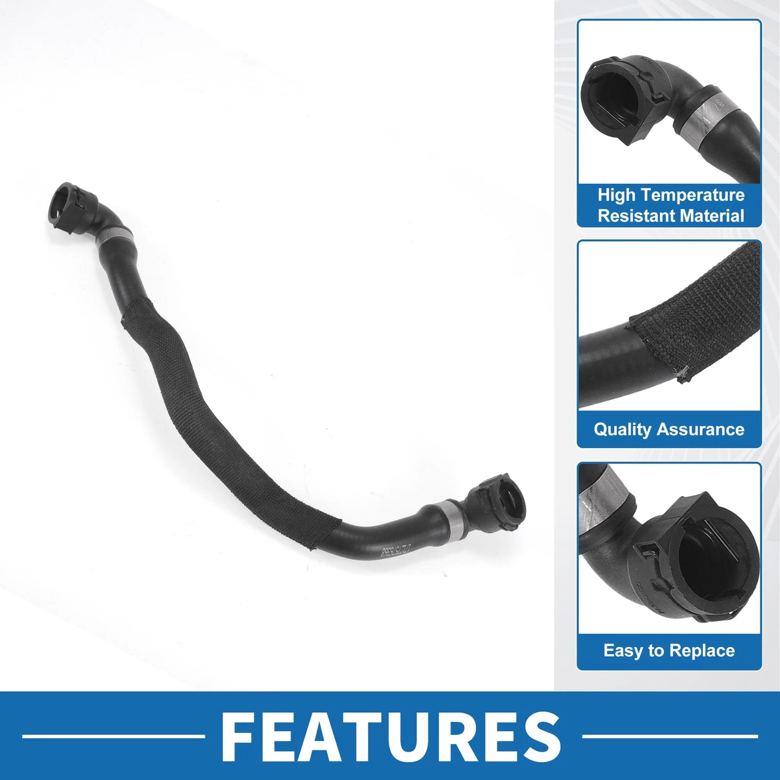 Engine Radiator Hose for BMW X6 3.0L Rubber Replacement (2008–2019)