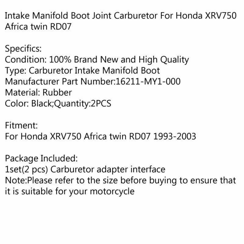 Carburetor Holder Intake Manifold Boot for Honda XRV 750 Africa Twin (1993–2003) T9
