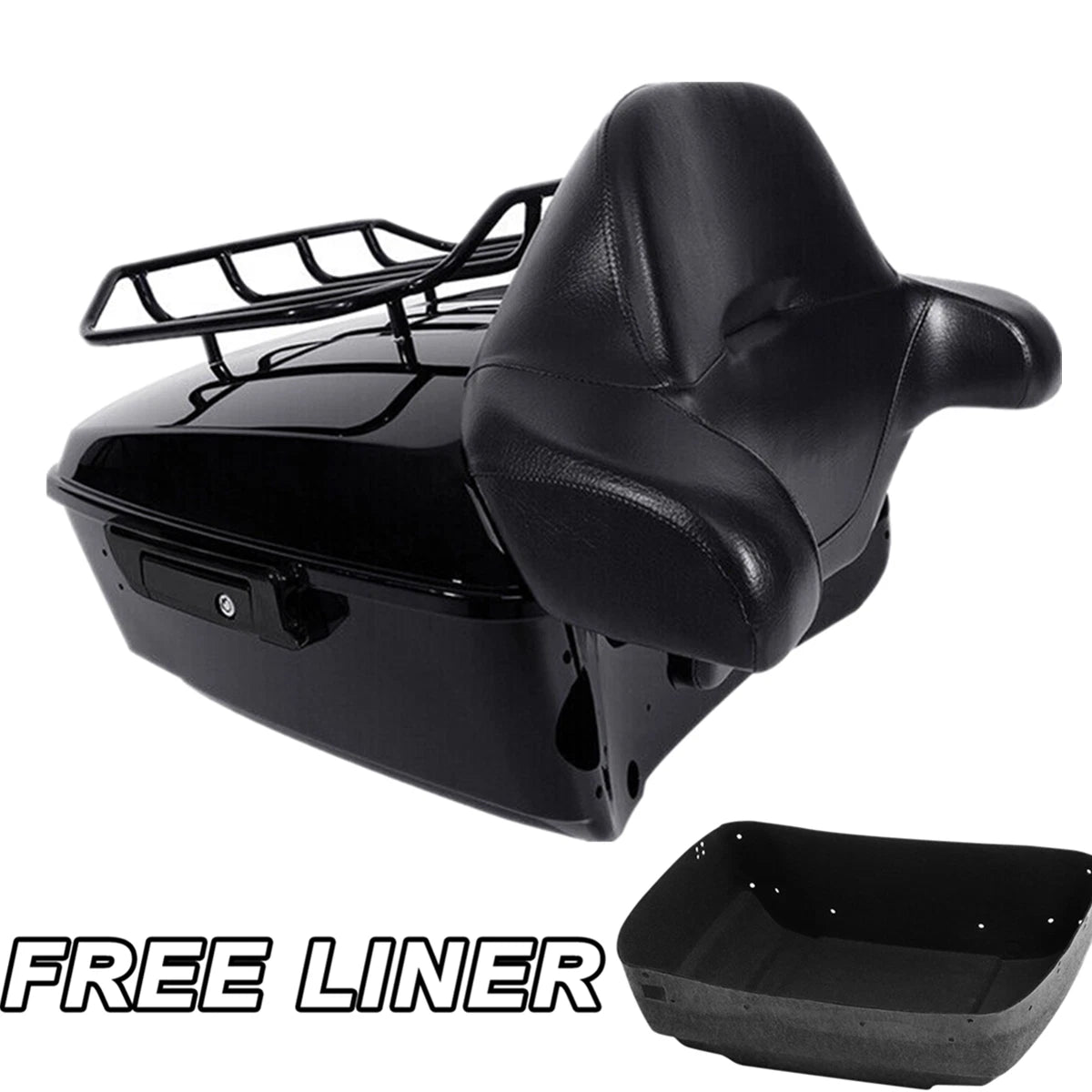 Trunk Rack Backrest Speakers for Harley Touring Road Glide (2014–Present)