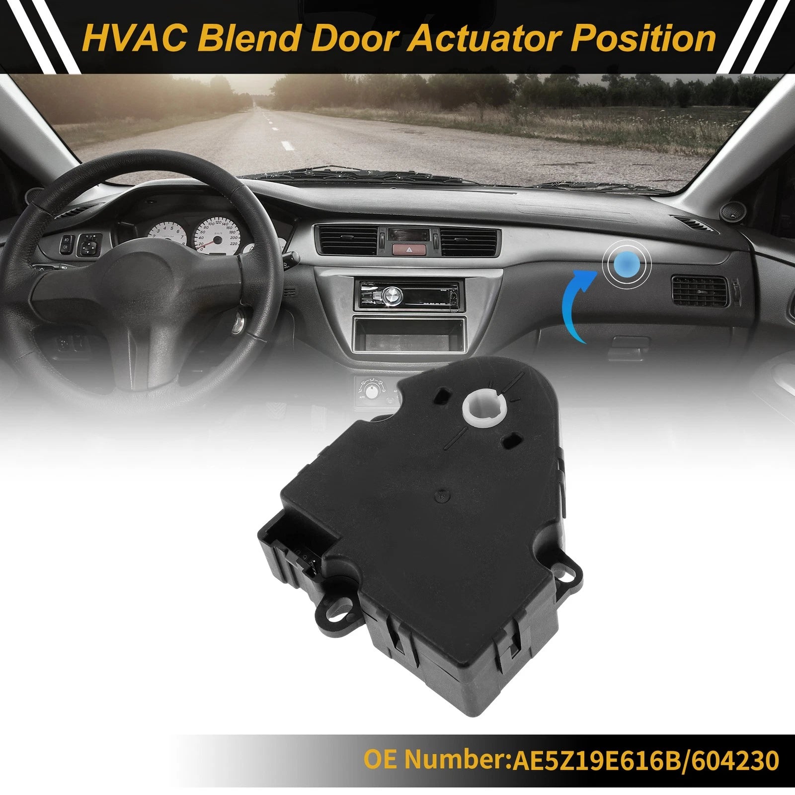 HVAC Heater Blend Door Actuator Replacement for Ford Fusion (2010–2012)