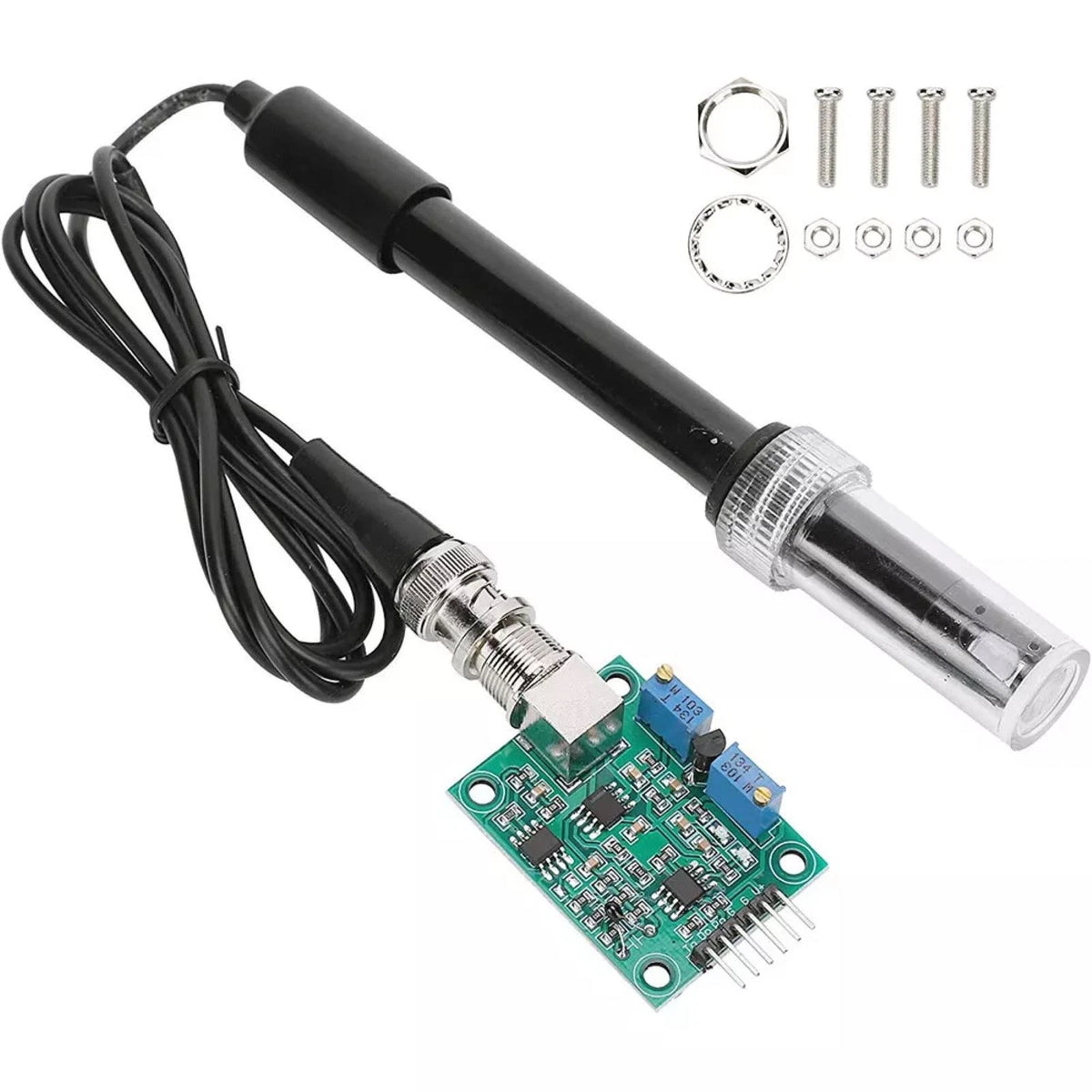 pH Electrode Probe BNC for PH0-14 Value Detect Sensor Module