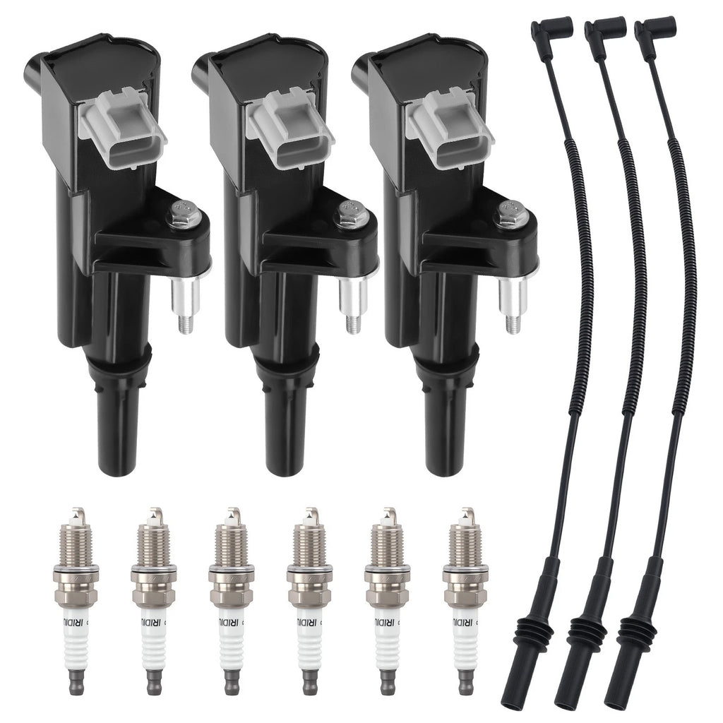 Complete Ignition Coil Spark Plug Wire Kit for Jeep Liberty KK (2008–2012)
