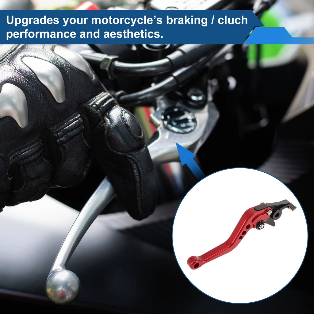 Adjustable Short Brake Clutch Levers for Suzuki GSXR600 (1997–2003) Solid Red