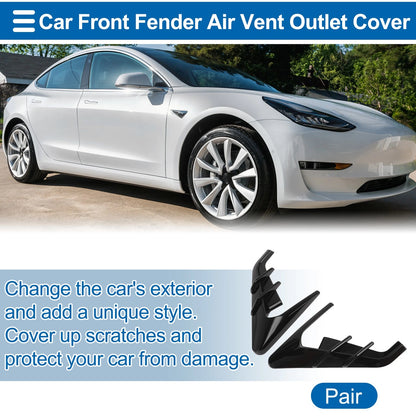 Front Fender Air Outlet Vent Cover Trim for Tesla Model 3 (2024–2025) 1 Pair