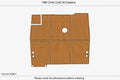 EVA Foam Faux Teak Deck Floor Mat for Chris Craft 38 Catalina (1985)