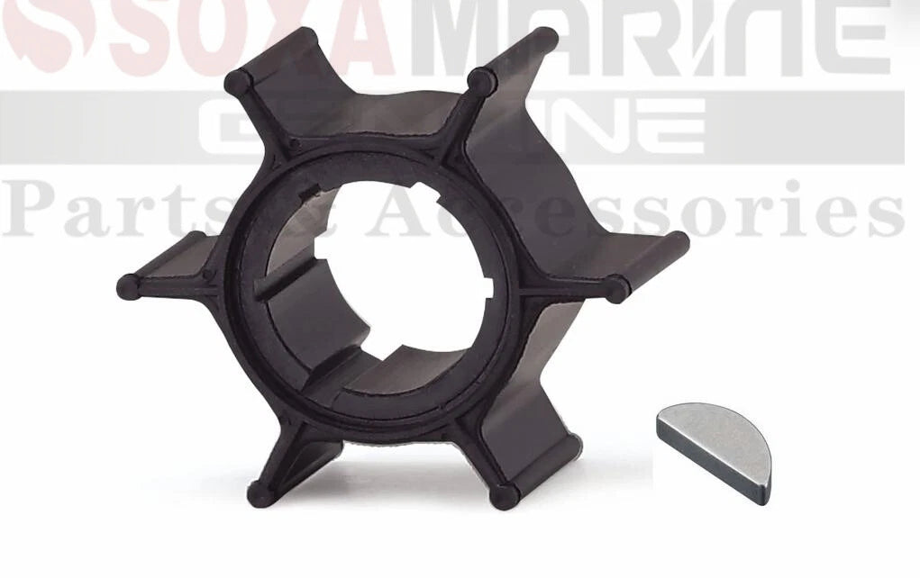 Water Pump Impeller with Key for Yamaha 2 Stroke 6hp 8hp (1990–2023)