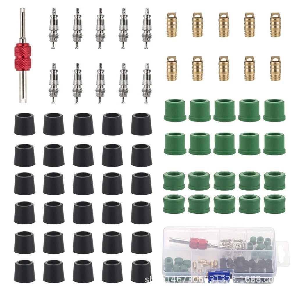 71PCS AC Valve Core Removal Tool Kit for Universal Use (All Models)