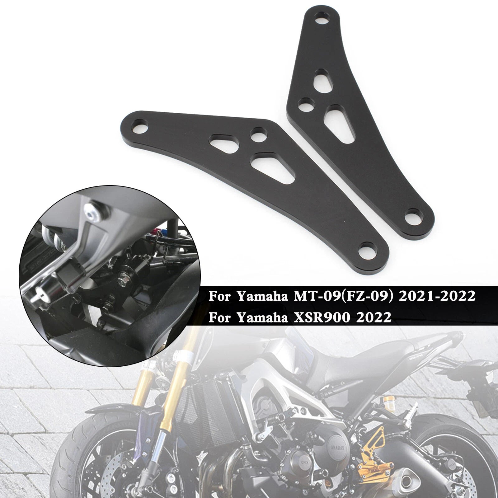 CNC Aluminum Lowering Link Kit for Yamaha MT-09 FZ-09 XSR900 (2021–2022) T9