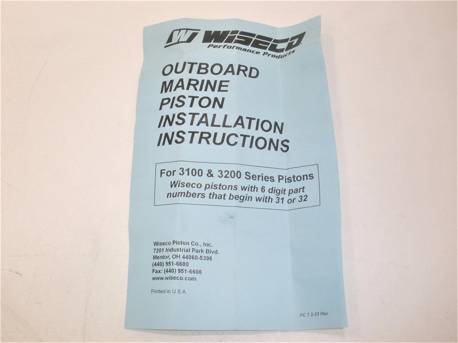 Wiseco 3143P4 Piston for OMC V6 Loop Charge Marine Engine