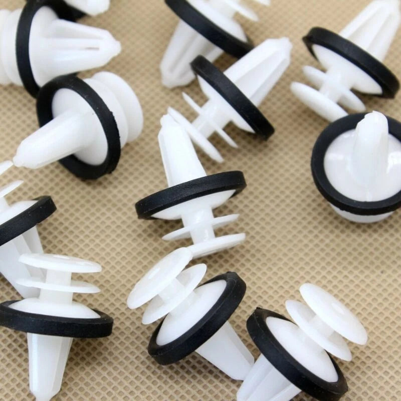 W713297-S300 Rivets Plastic Panel Clips With Sealer For Ford 10pcs set