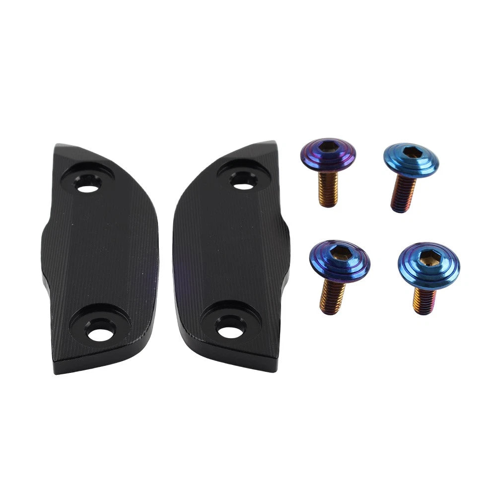 Mirror Delete Block Off Base Plate Black for CFMOTO 450SR (2022–2025)