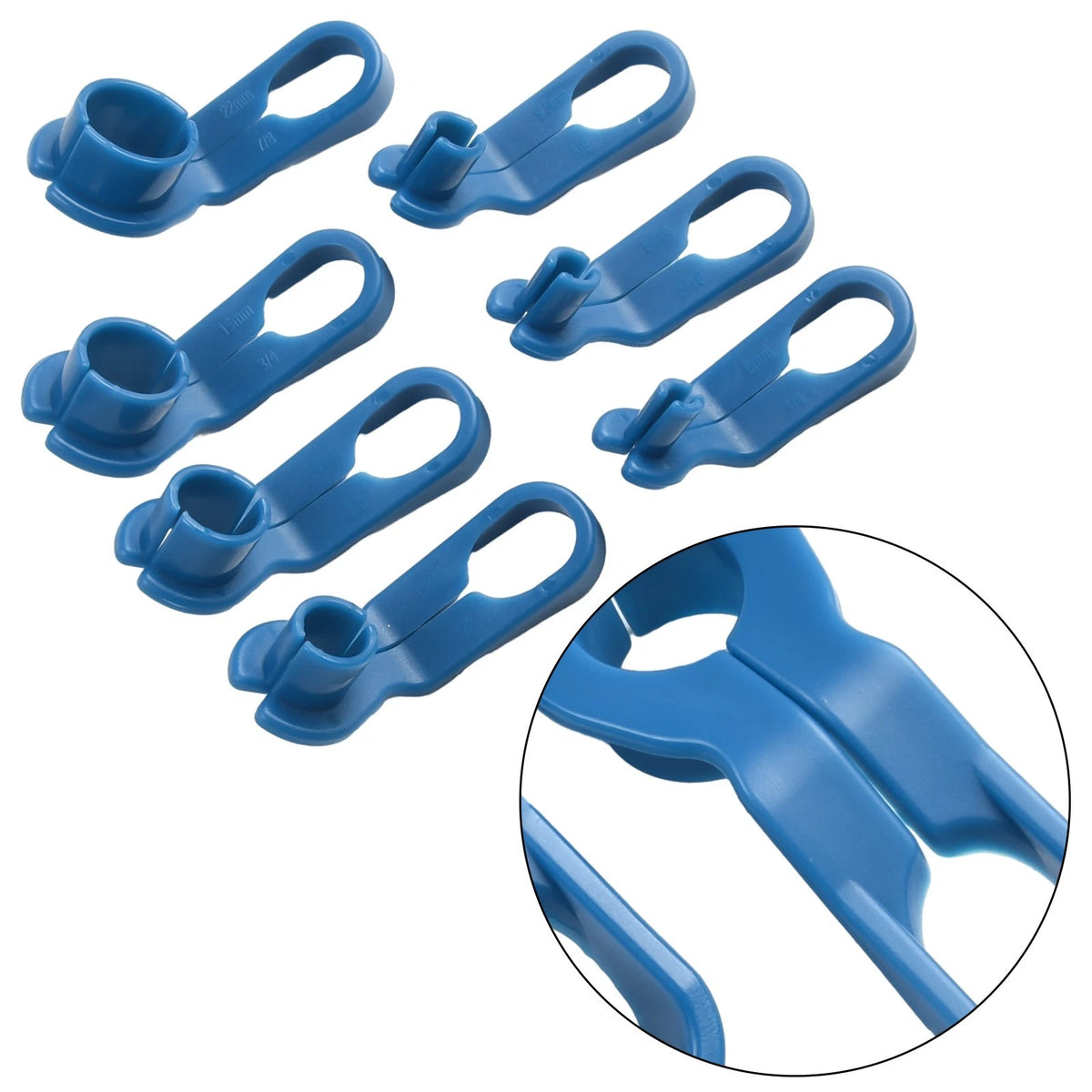 Set of 7 AC/Fuel Line Angled Disconnect Tools for Ford