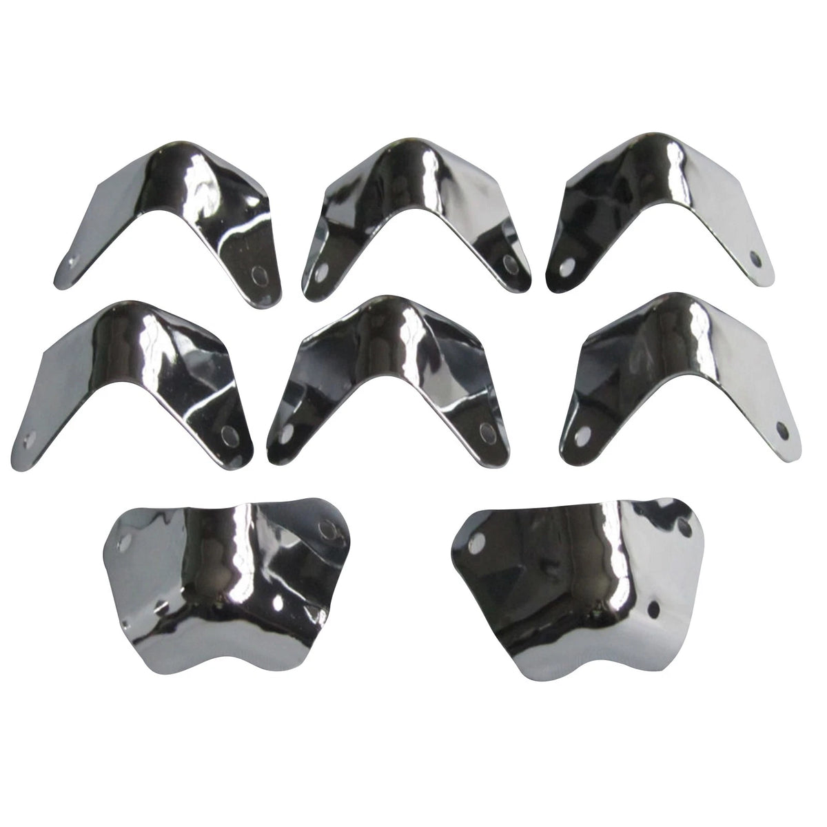 8-Pack Metal 2 Leg Amplifier Cabinet Corners for Fender