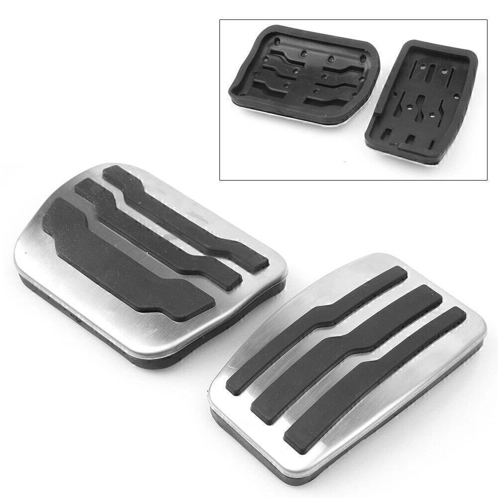 Chrome Automatic Throttle Brake Foot Pedals Set of 2 for Ford F-150 (2011)