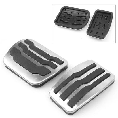 Chrome Automatic Throttle Brake Foot Pedals Set of 2 for Ford F-150 (2011)