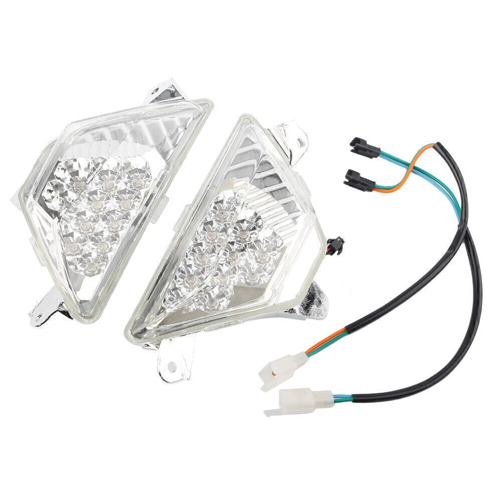 Clear Front Turn Signal Light Indicator for Kawasaki Ninja 300R EX300 (2013–2017)
