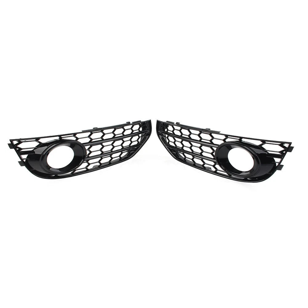 Front Bumper Honeycomb Mesh Fog Light Grille Cover for Audi A4 Allroad (2010–2016)