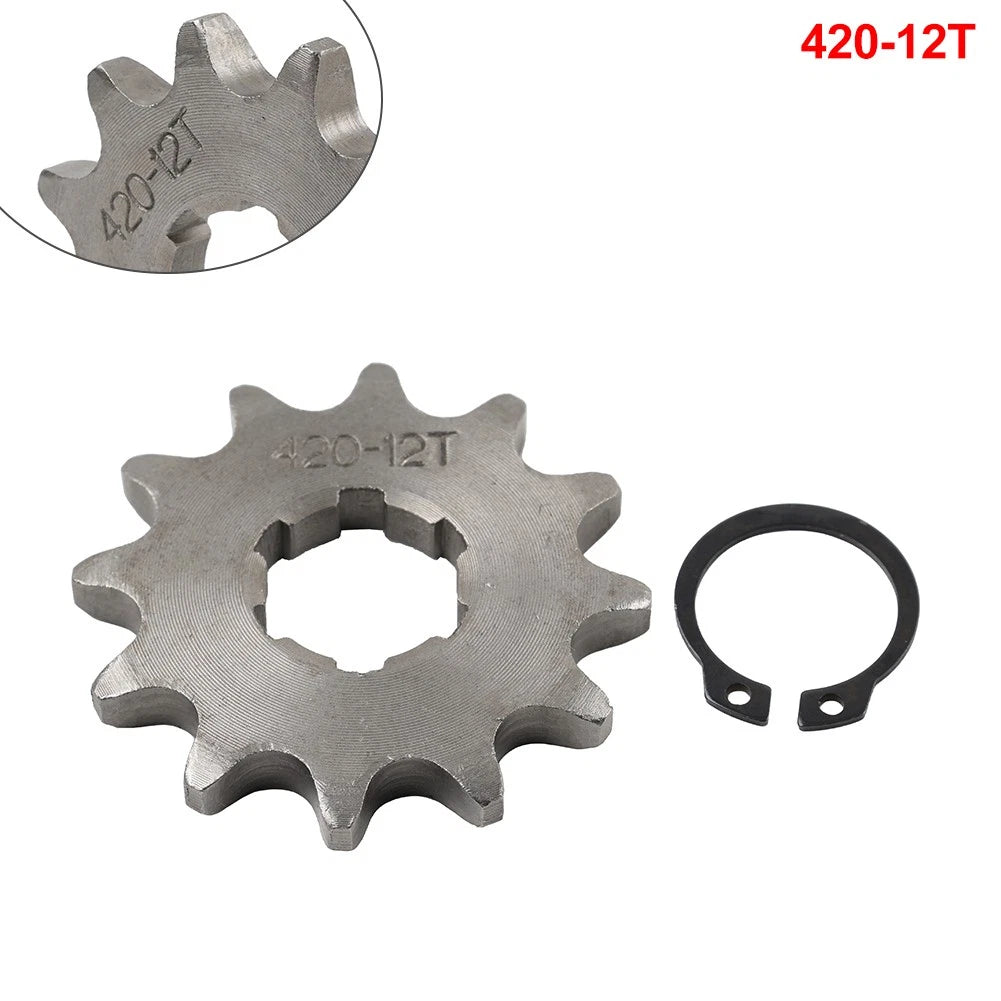 420 Chain 20mm 12T Front Sprocket For ATV Pit Bike 110cc 125cc 140cc