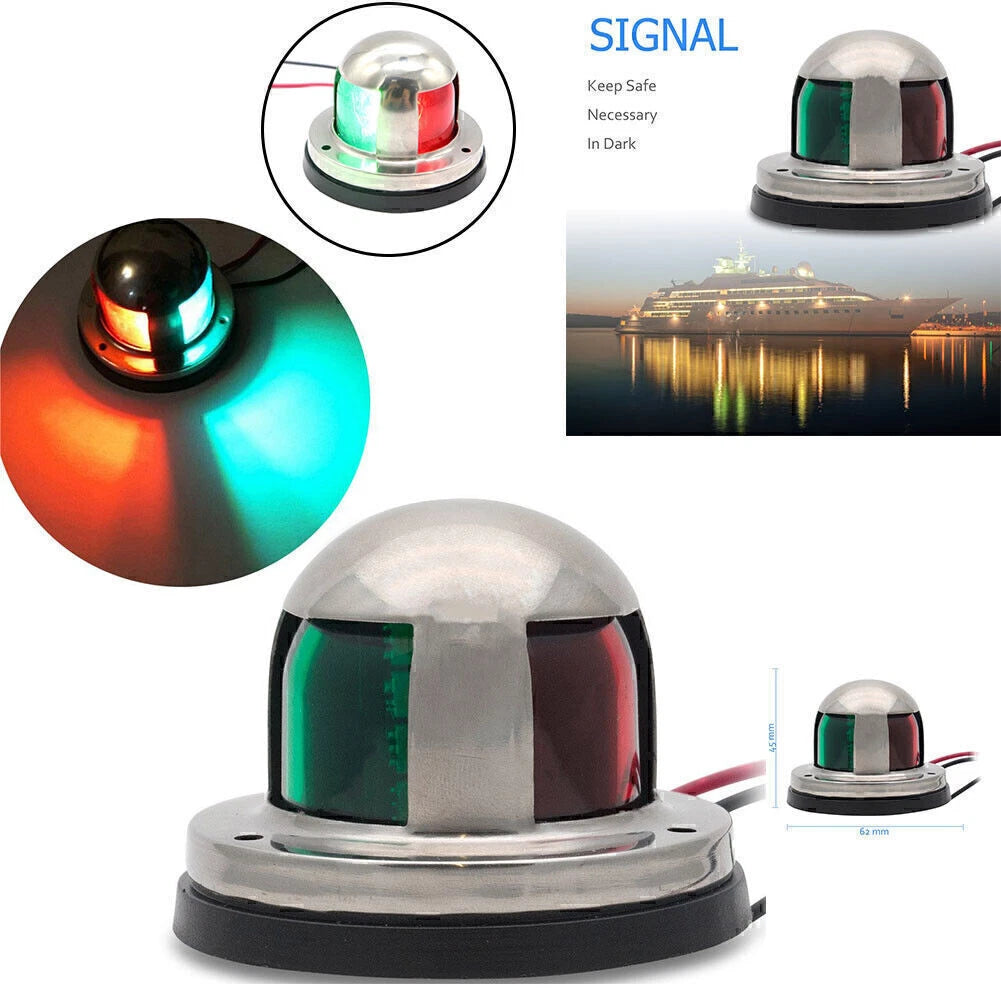 LED Bow Navigation Light for Marine Boat Yacht Pontoon (12V)