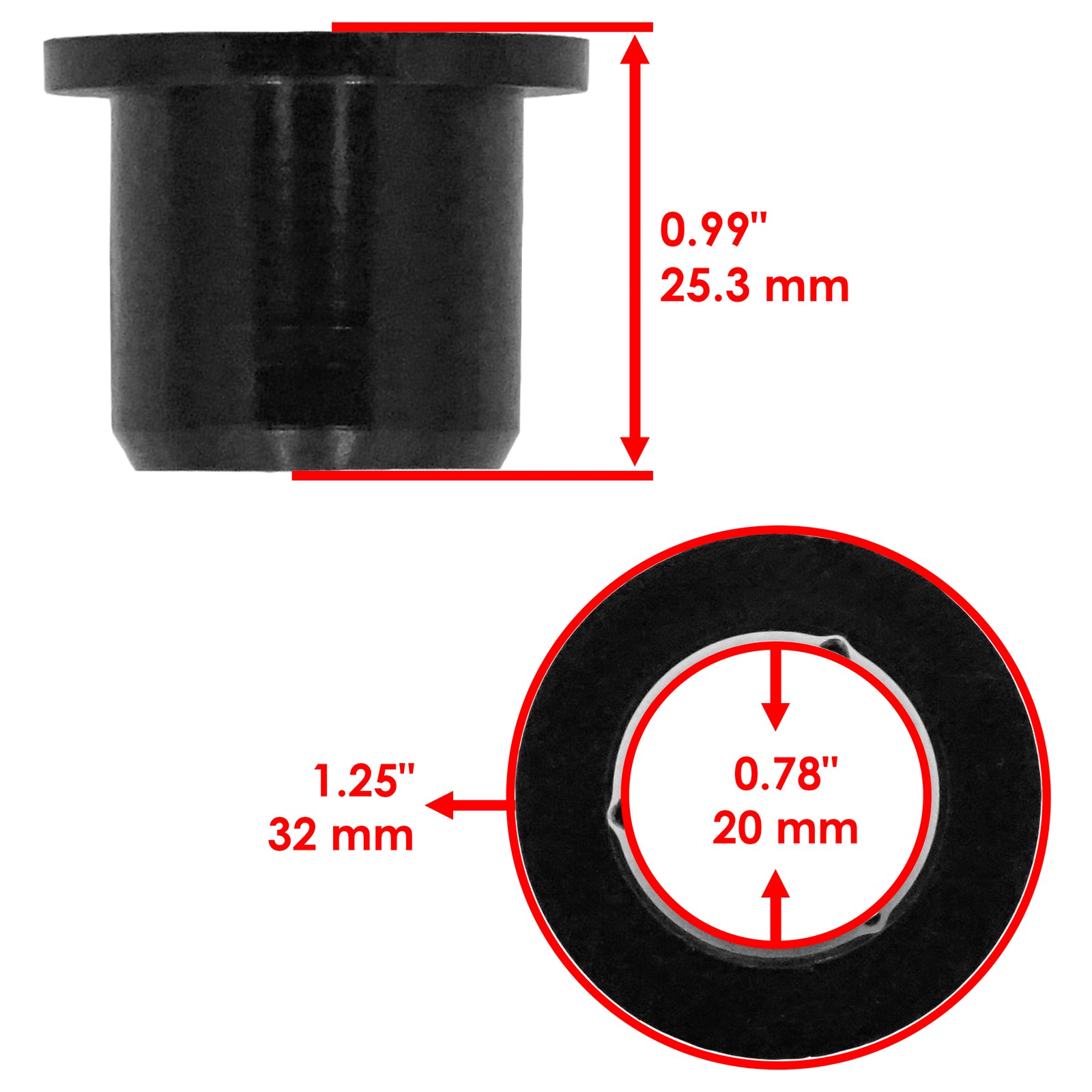Pivot Bar Bushing Kit for Troy Bilt TB30R TB42 (2010–2018)