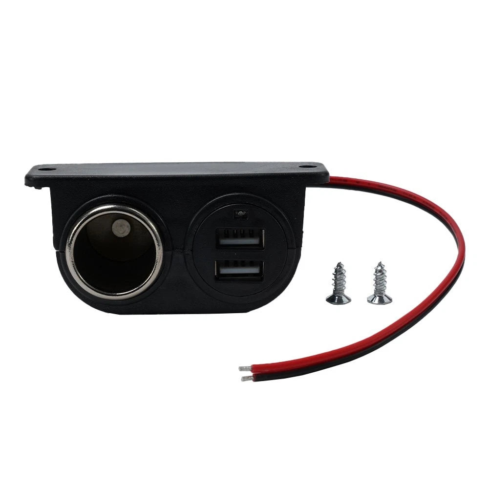 Dual USB Car Charger for Universal Use (12V)