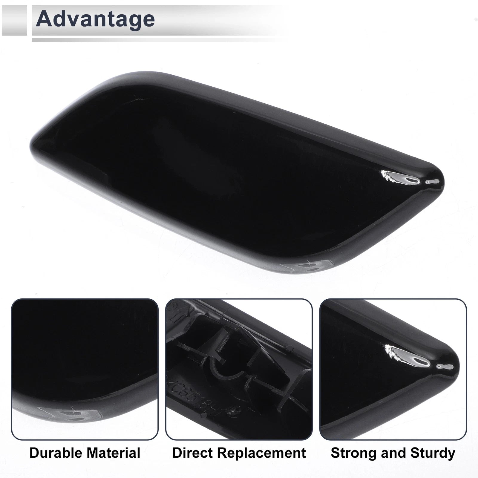 Bumper Headlight Washer Nozzle Cover Cap for Mazda 3 (2004–2009)