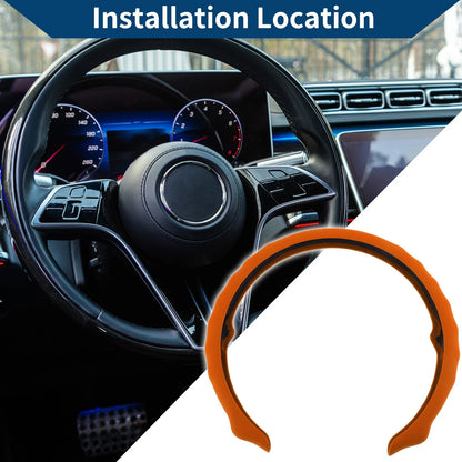 PU Artificial Leather Steering Wheel Cover for Universal Fit (1Pc)