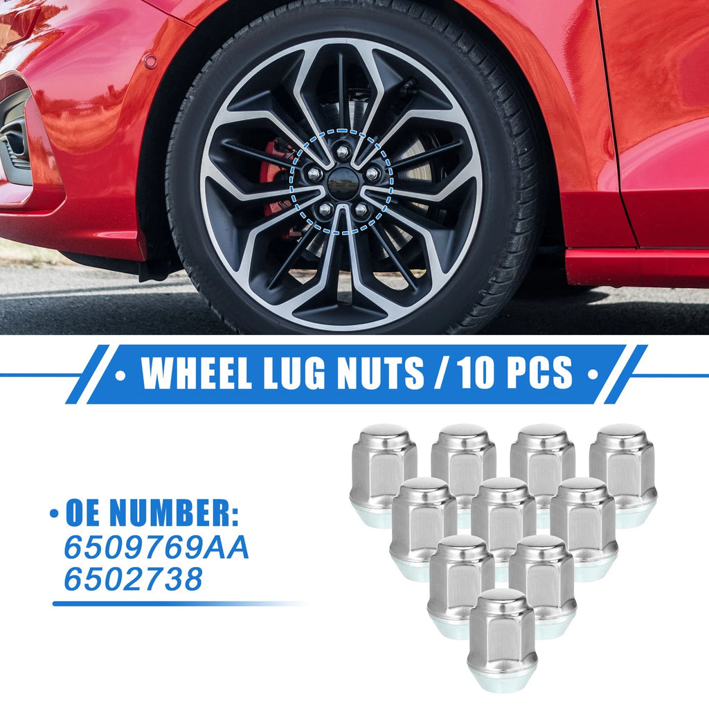 Wheel Lug Nuts M12x1.5 Replacement Set for Ford Focus Dodge Caravan (2005–2016)