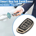 Remote Key Fob Cover TPU 4-Button Replacement for Hyundai Elantra Sonata (2011–2020)