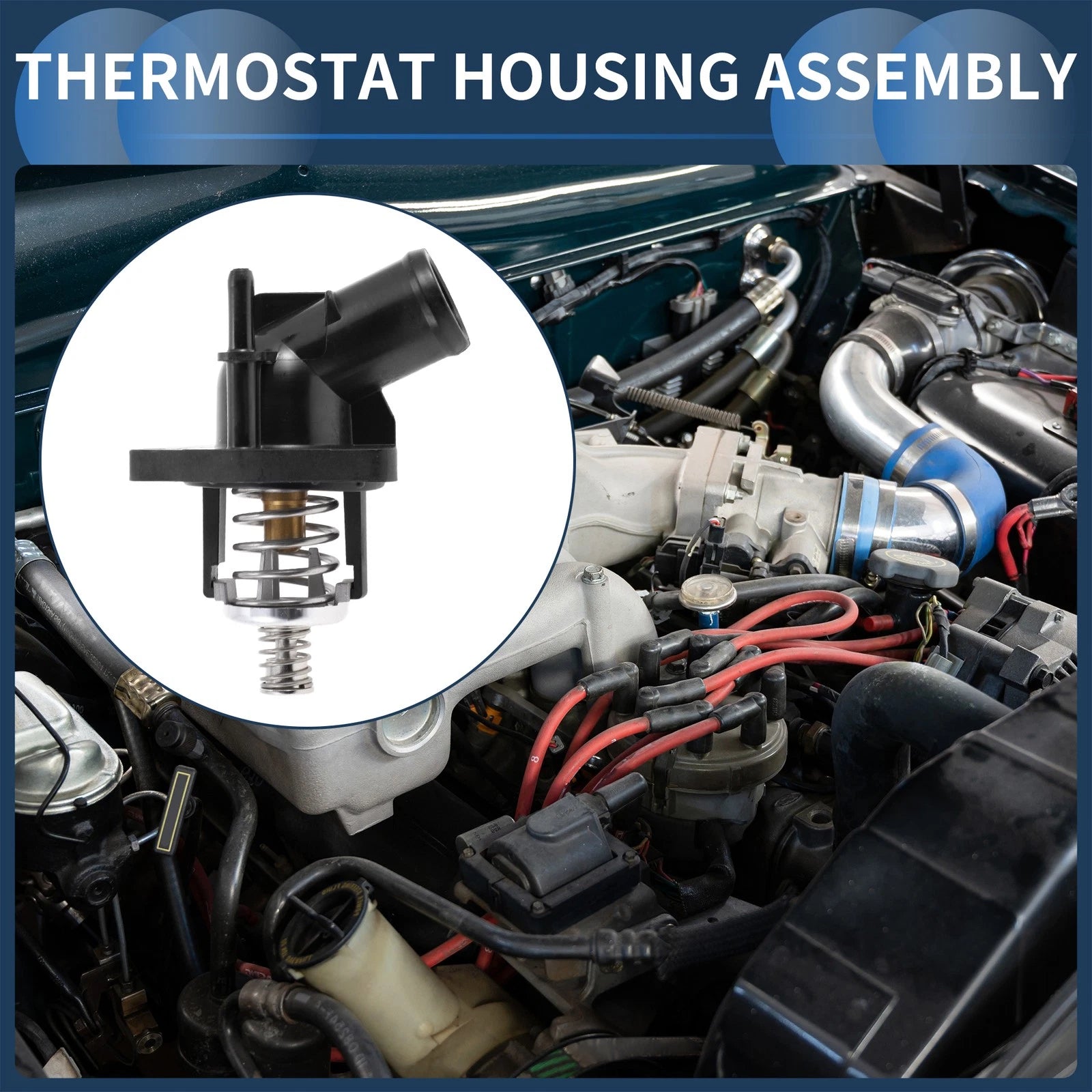 Engine Coolant Thermostat Housing Assembly for Chevrolet Silverado 1500 (1999–2006)