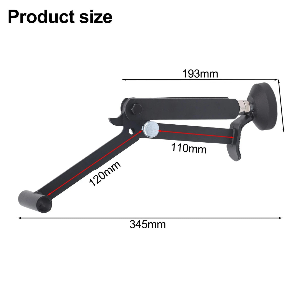 Heavy Duty Foldable Lift Support Stand for Motorcycles (Adjustable Height)