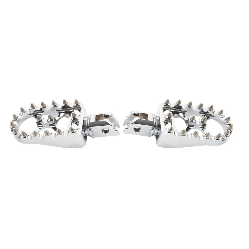 MX Style Chrome Foot Pegs for Harley Softail (2018–2023)