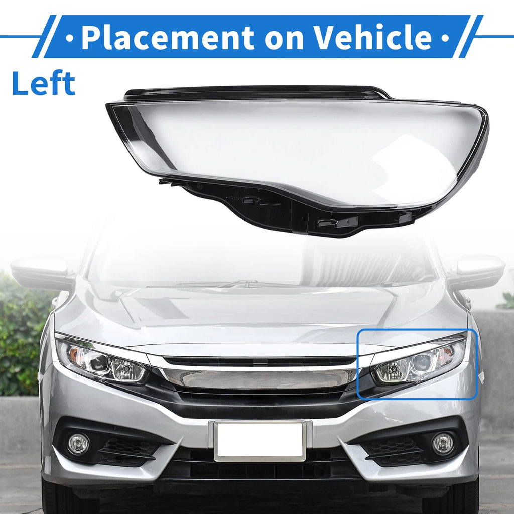 Headlight Lens Cover Front Left for Audi A3 (2013–2015)