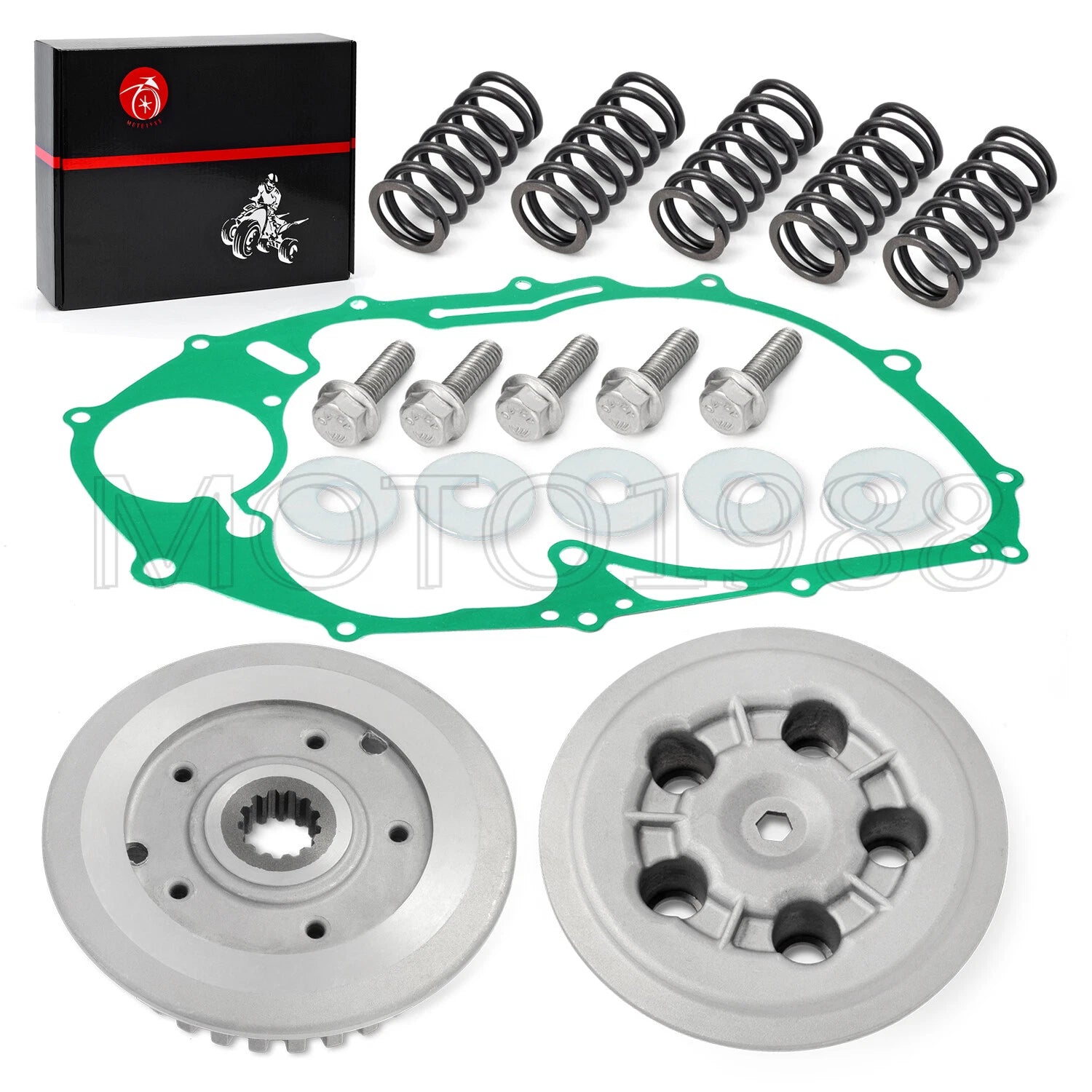 Clutch Plate Kit with Heavy Duty Springs & Gasket for Yamaha V Star 650 (1998–2011)