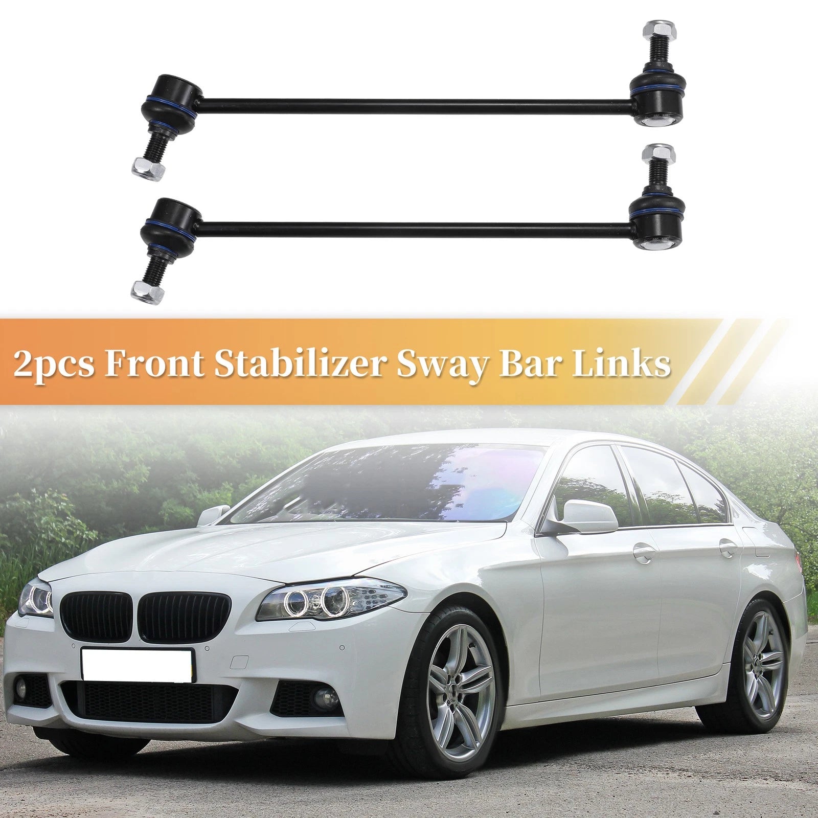 2pc Front Stabilizer Sway Bar Link Replacement for BMW 528i (2011–2016)
