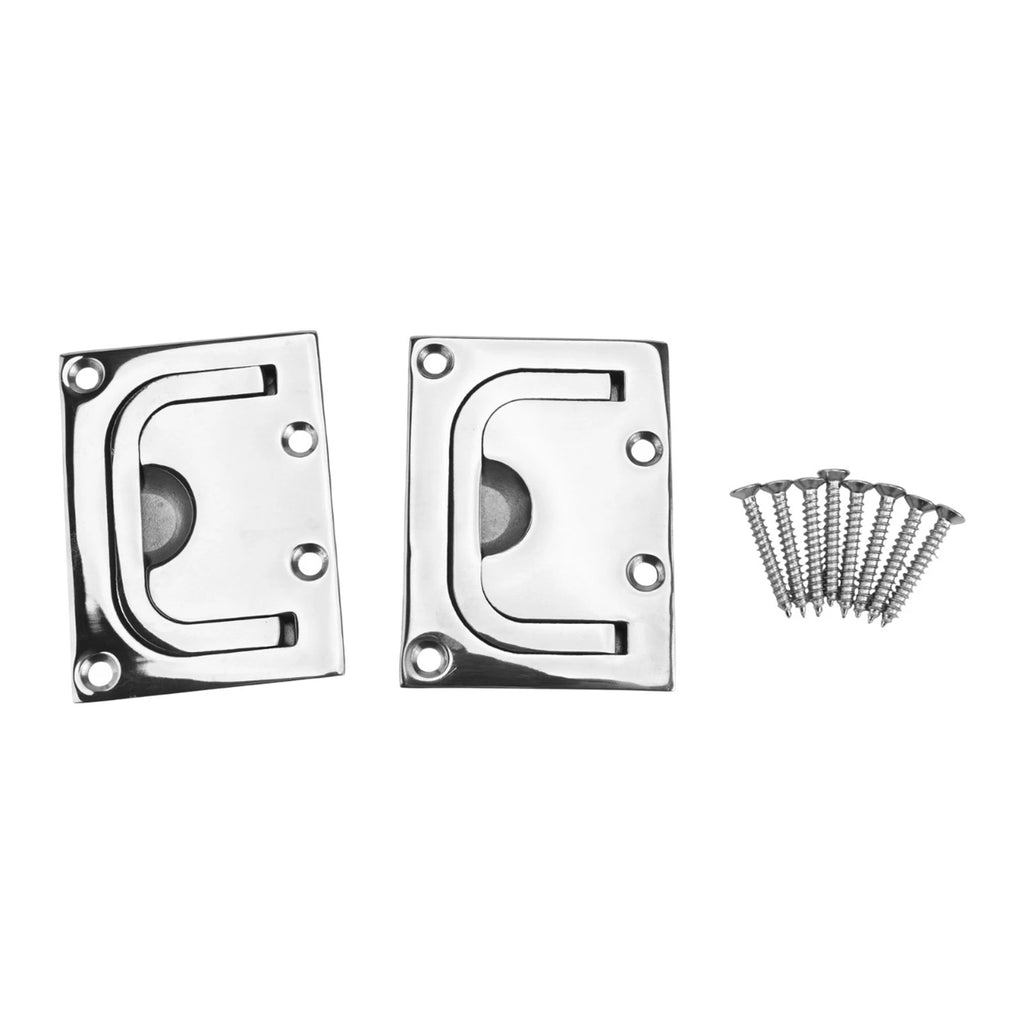 2X Stainless Steel Recessed Pull Handles for Boats