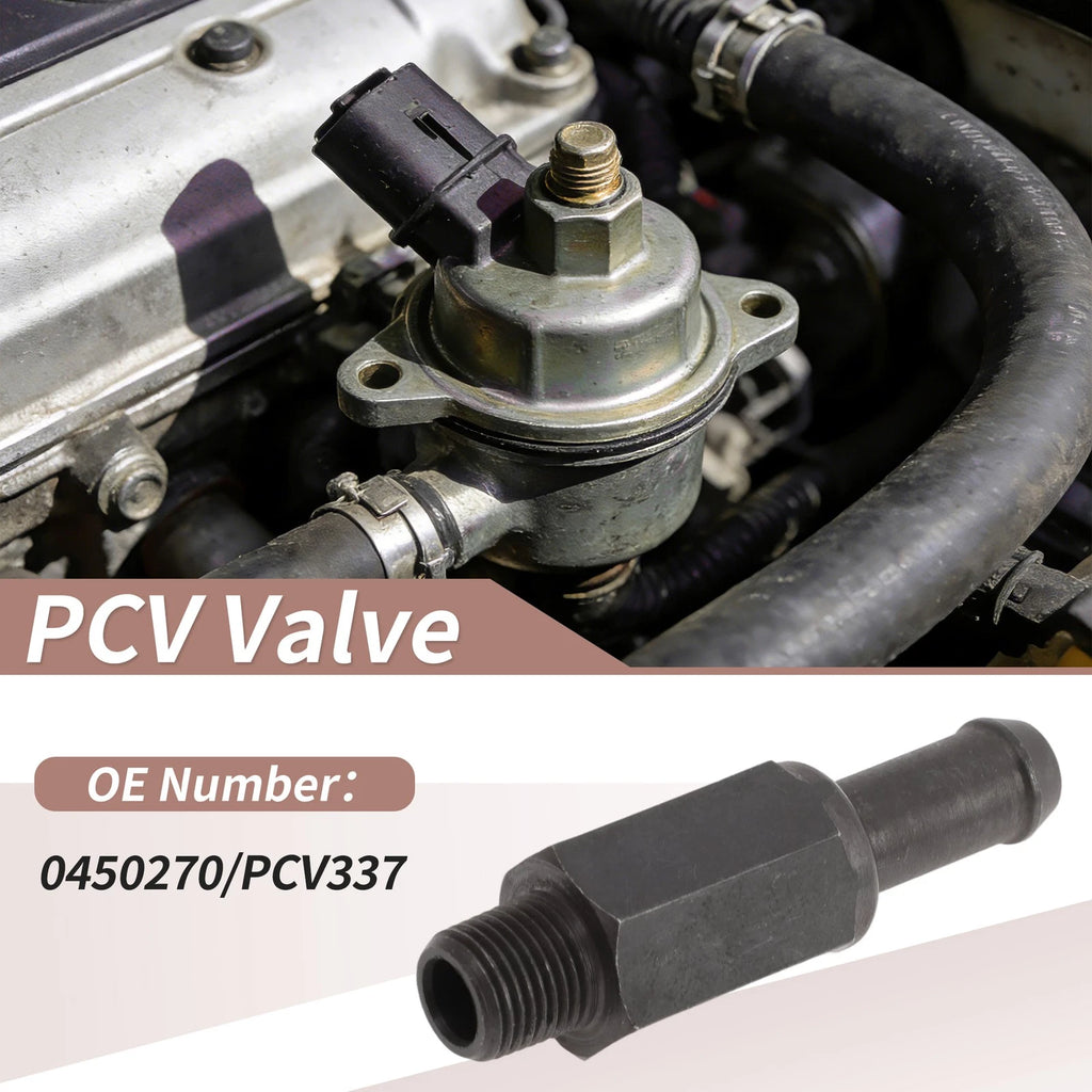 PCV Valve Replacement for Mitsubishi Eclipse (2002–2008) Metal Black