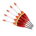 5pcs Vertical Carp Float Red Plastic Buoy 13.5cm 14cm 15cm