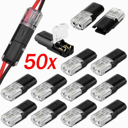 Set of 10 12V Electrical Connectors for Automotive Wire Strip Light Cable