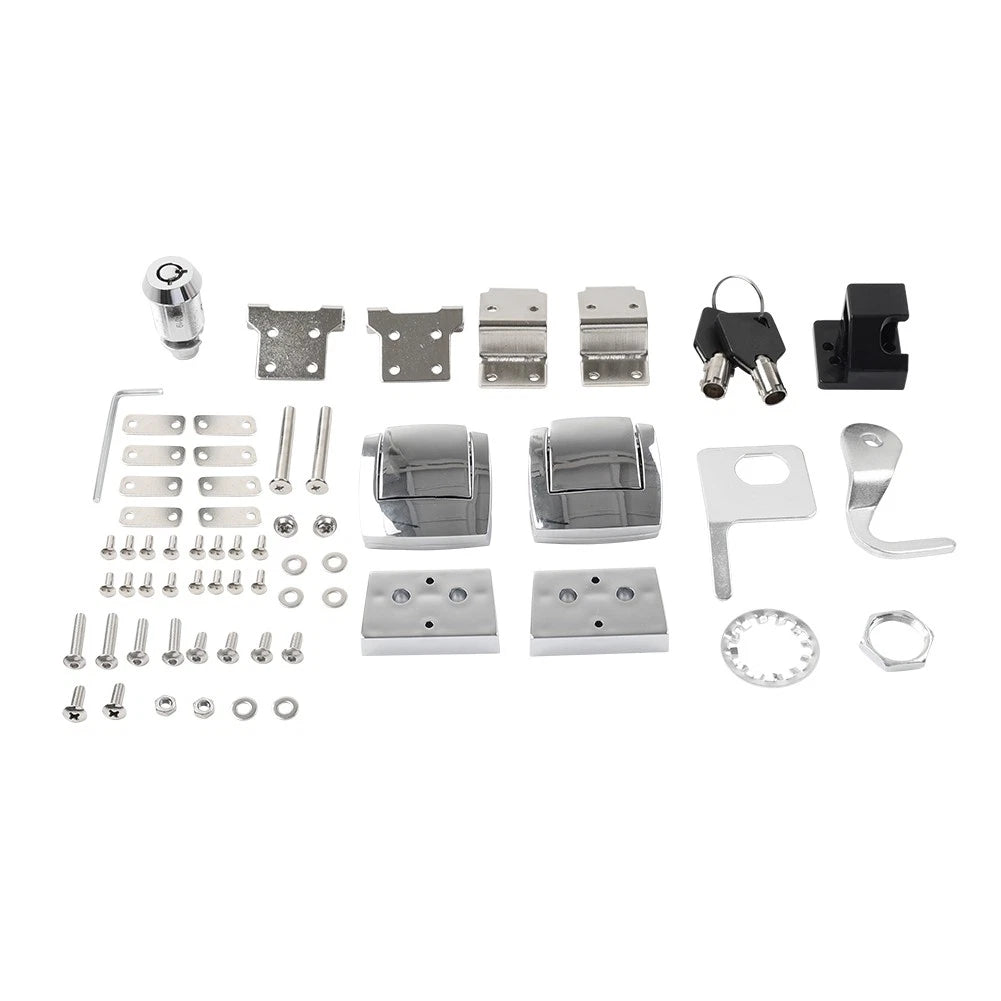 Tour Trunk Latches Hinges Lock for Harley Touring Electra Glide (1988–2013)