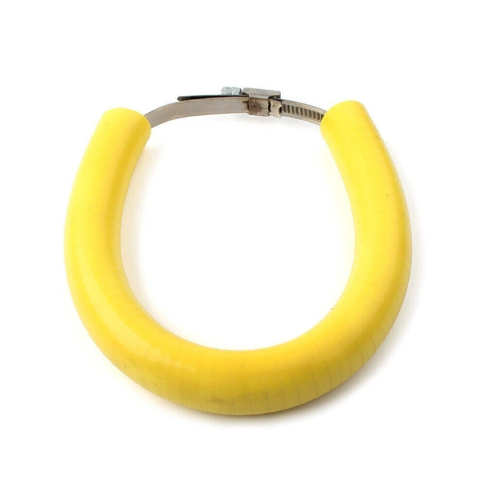Universal Motorcycle Exhaust Pipe Heat Shield Crash Protector Cover Ring Yellow