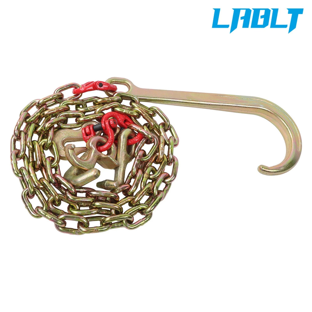 Set of 2 J Hook Tow Chains for LABLT (5/16" x 6')