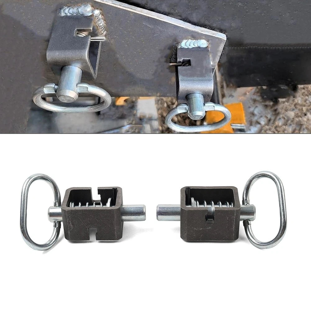 Utility Steel Spring Trailer Gate Weld-On Spring Latch Lock Assembly