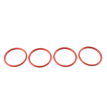 Center Console Air Condition Vent Outlet Ring Cover Trim for Audi A1 S1 (2010–2018) Red