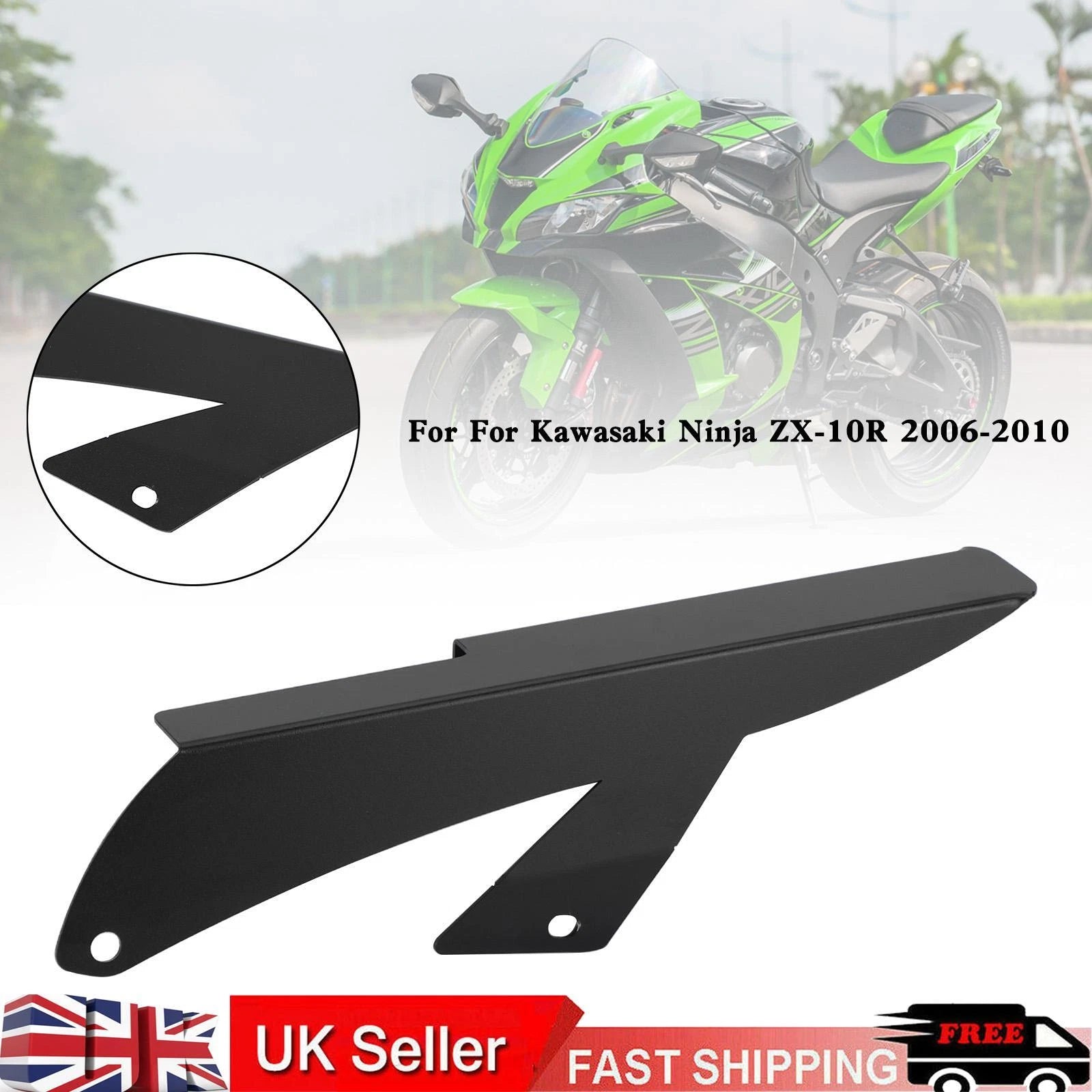 Sprocket Chain Guard Protector Cover for Kawasaki ZX10R (2006–2010) T9
